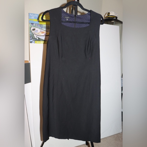 EUC Black Wool Talbots Sheath Dress - Picture 4 of 6